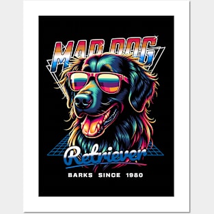 Mad Dog Retriever Dog Posters and Art